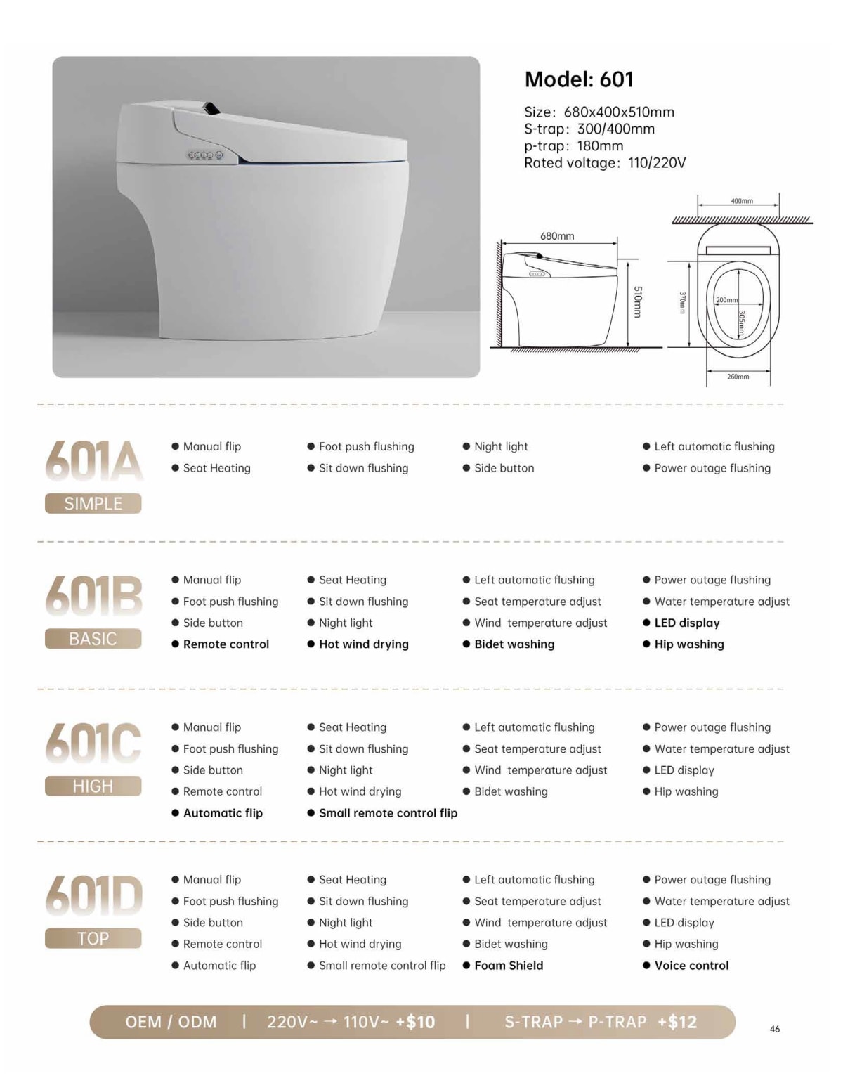 Smart Toilet 601