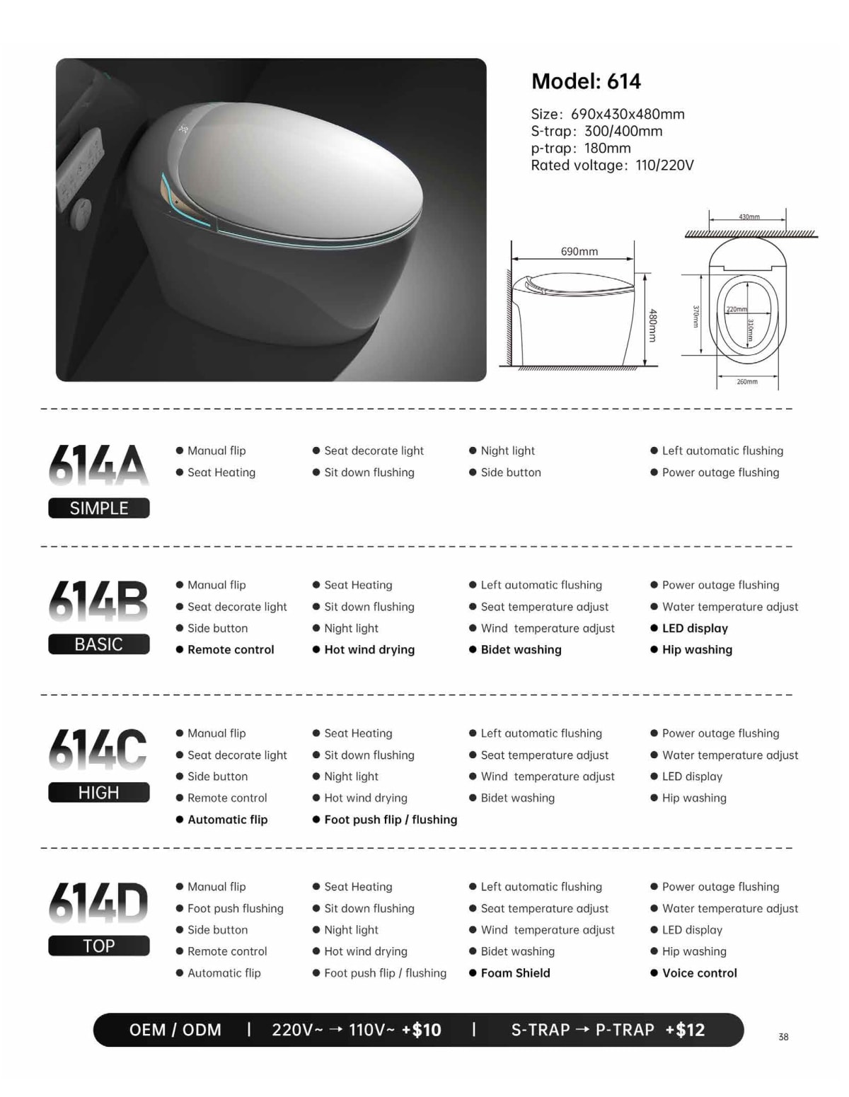 Smart Toilet 614